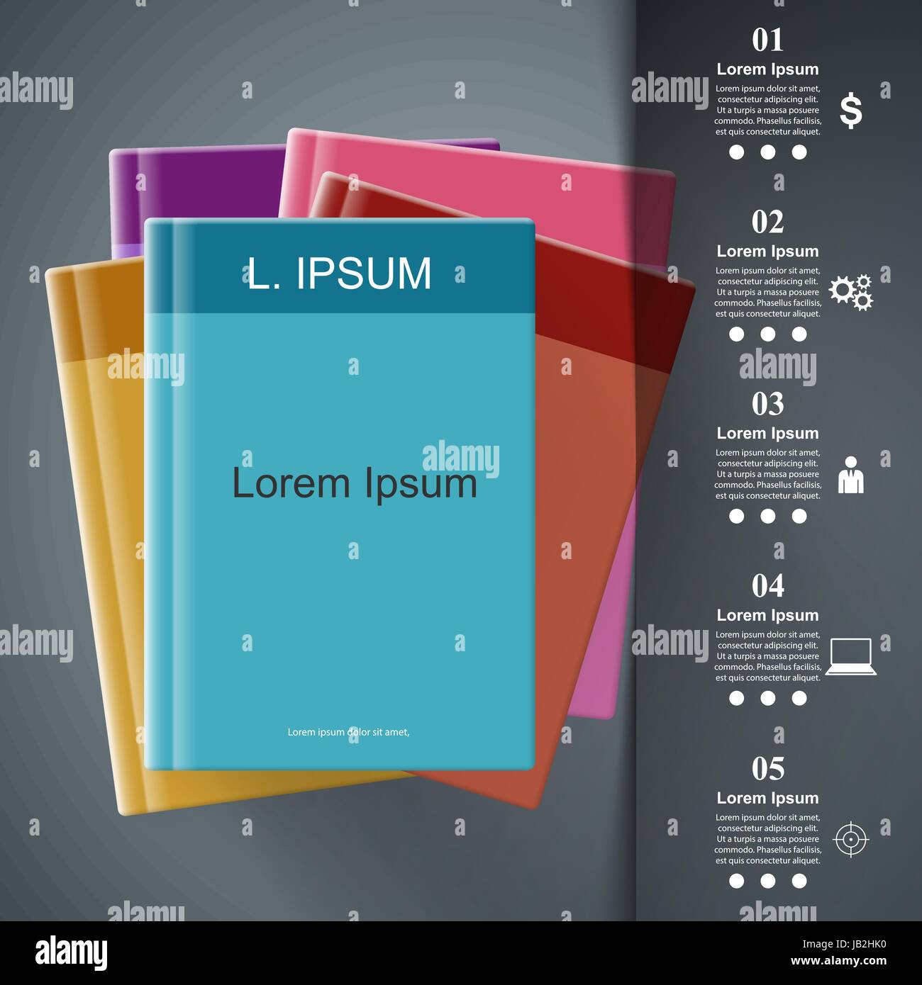 Notepad, notebook icon. Abstract infographic Stock Vector Image & Art ...