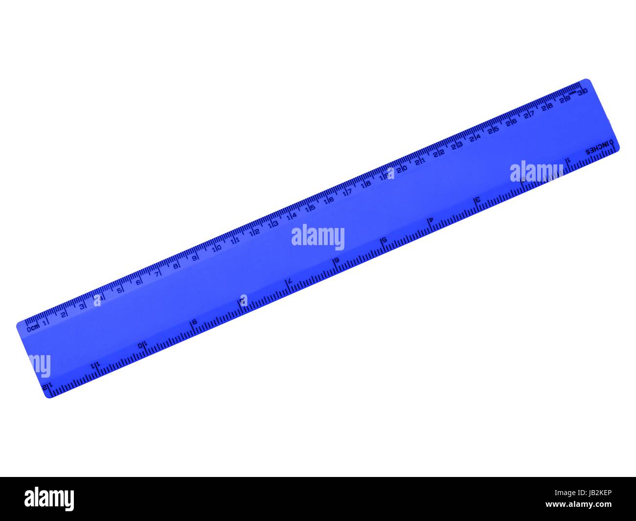 Rulers isolated against a plainwhite background Stock Photo