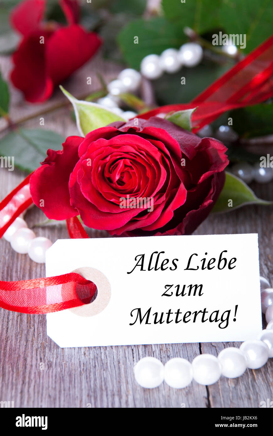 Mothers Day Background with the German Words Alles Liebe zum Muttertag  which means Happy Mothers Day Stock Photo - Alamy