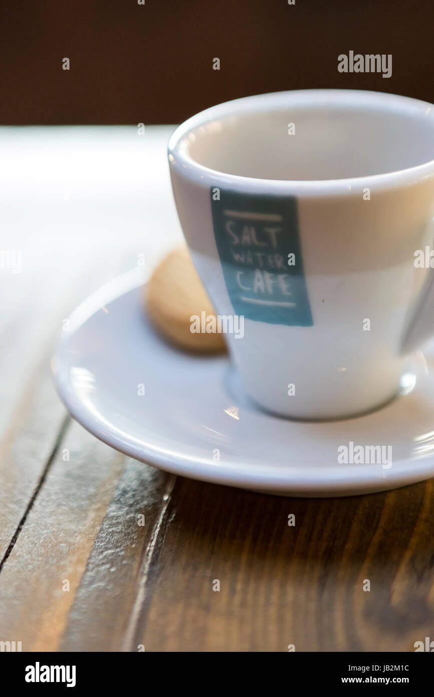 Salt Water Cafe restaurant, Beadnell, Northumberland, UK Stock Photo