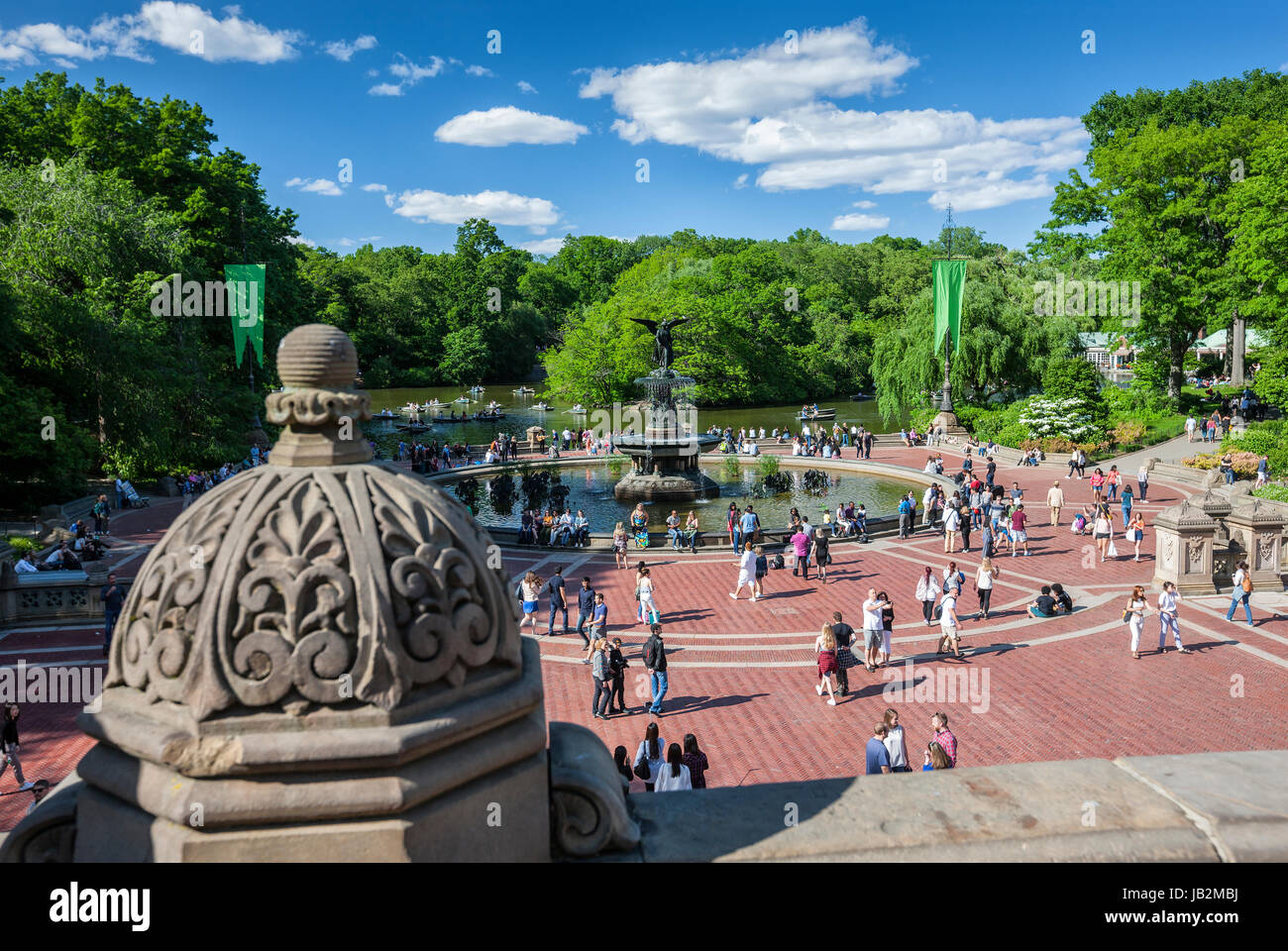 Central Park in New York City, Bethesda Terrace Stock Photo