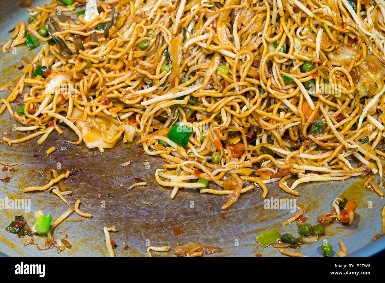 thai food is cooked on a market Stock Photo
