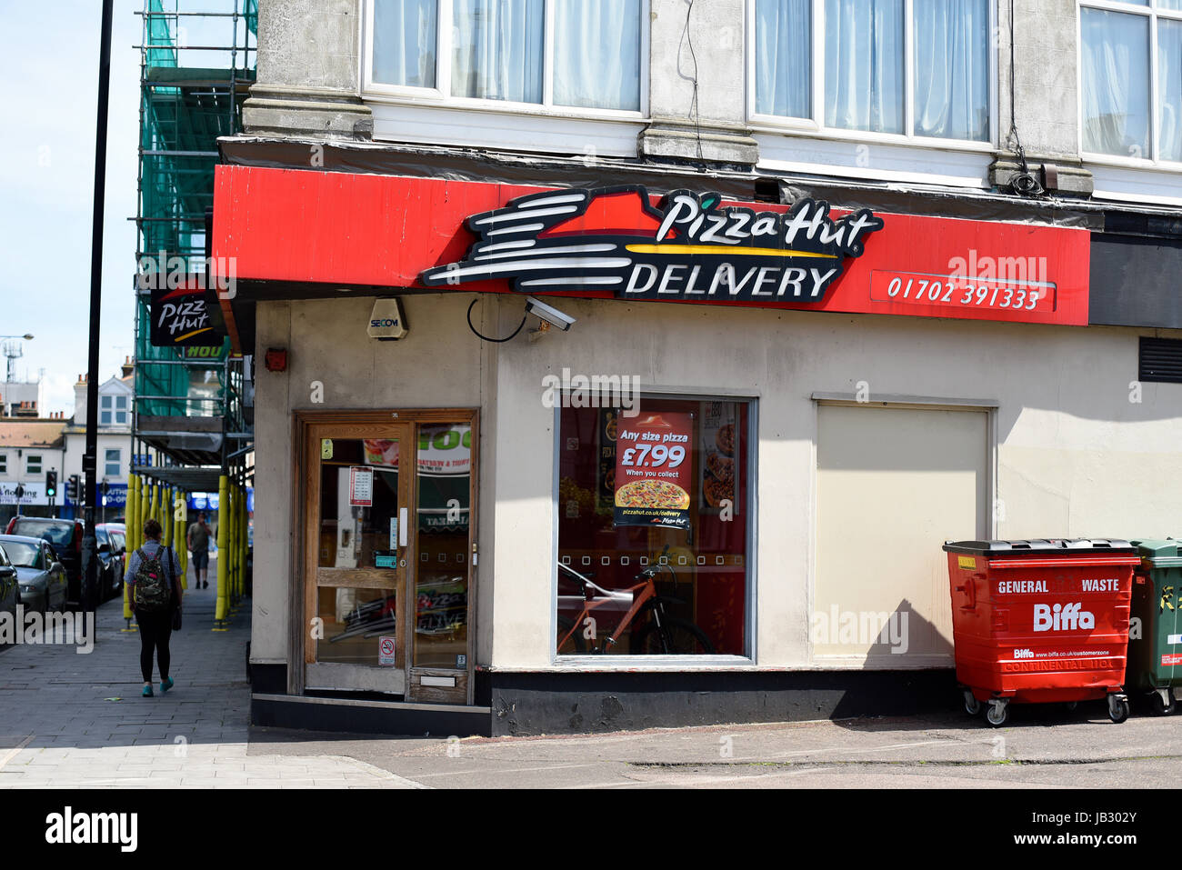 Pizza Hut delivery fast food restaurant in Westcliff on Sea, Essex
