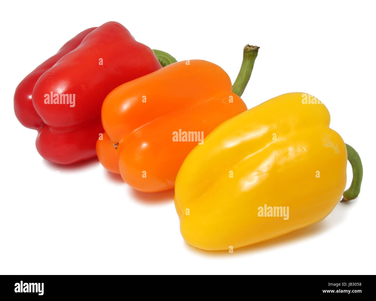 Bell peppers isolated on the white background Stock Photo - Alamy