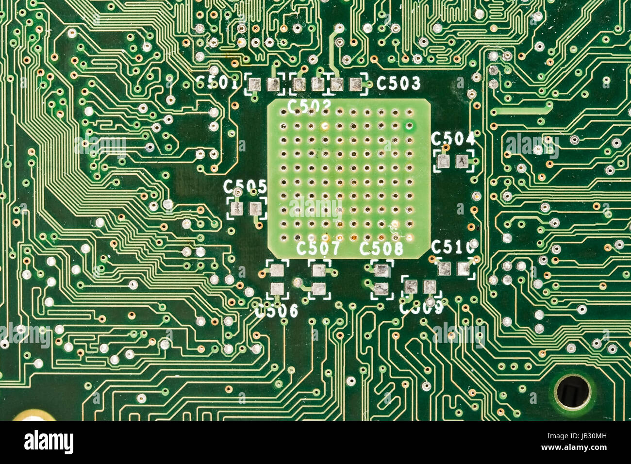 Extreme close up of a computer card Stock Photo - Alamy