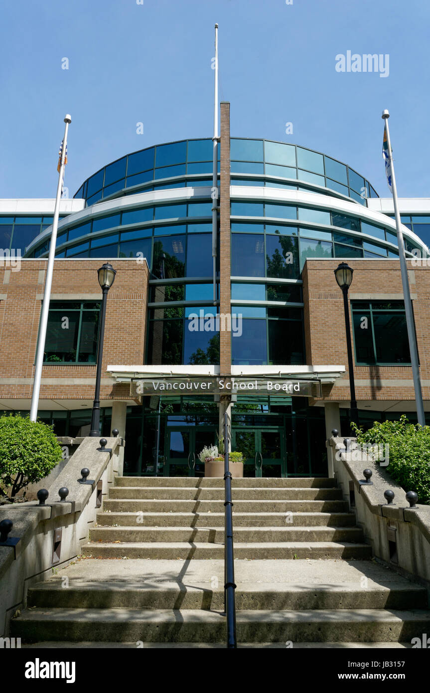 The Vancouver School Board building and Education Centre in Vancouver, British Columbia, Canada Stock Photo