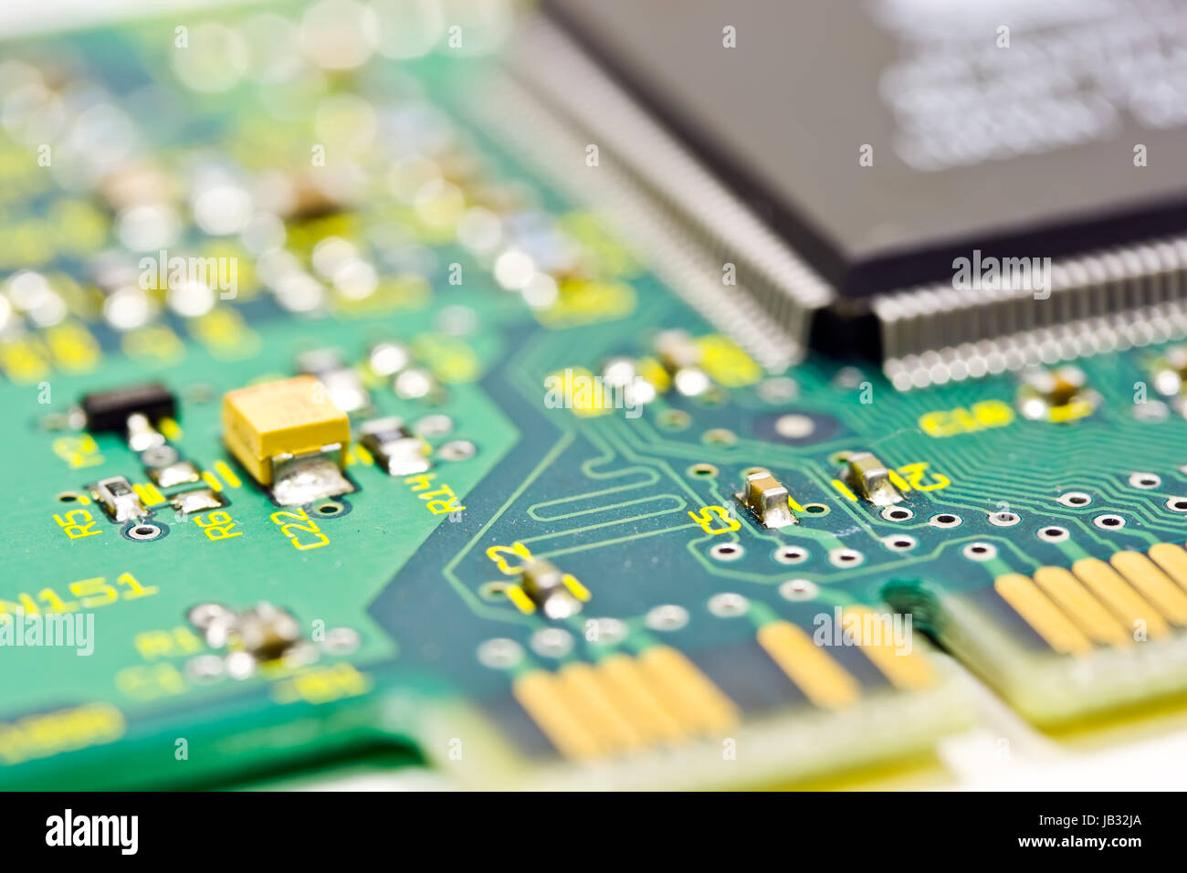 Extreme close up of a computer card Stock Photo Alamy