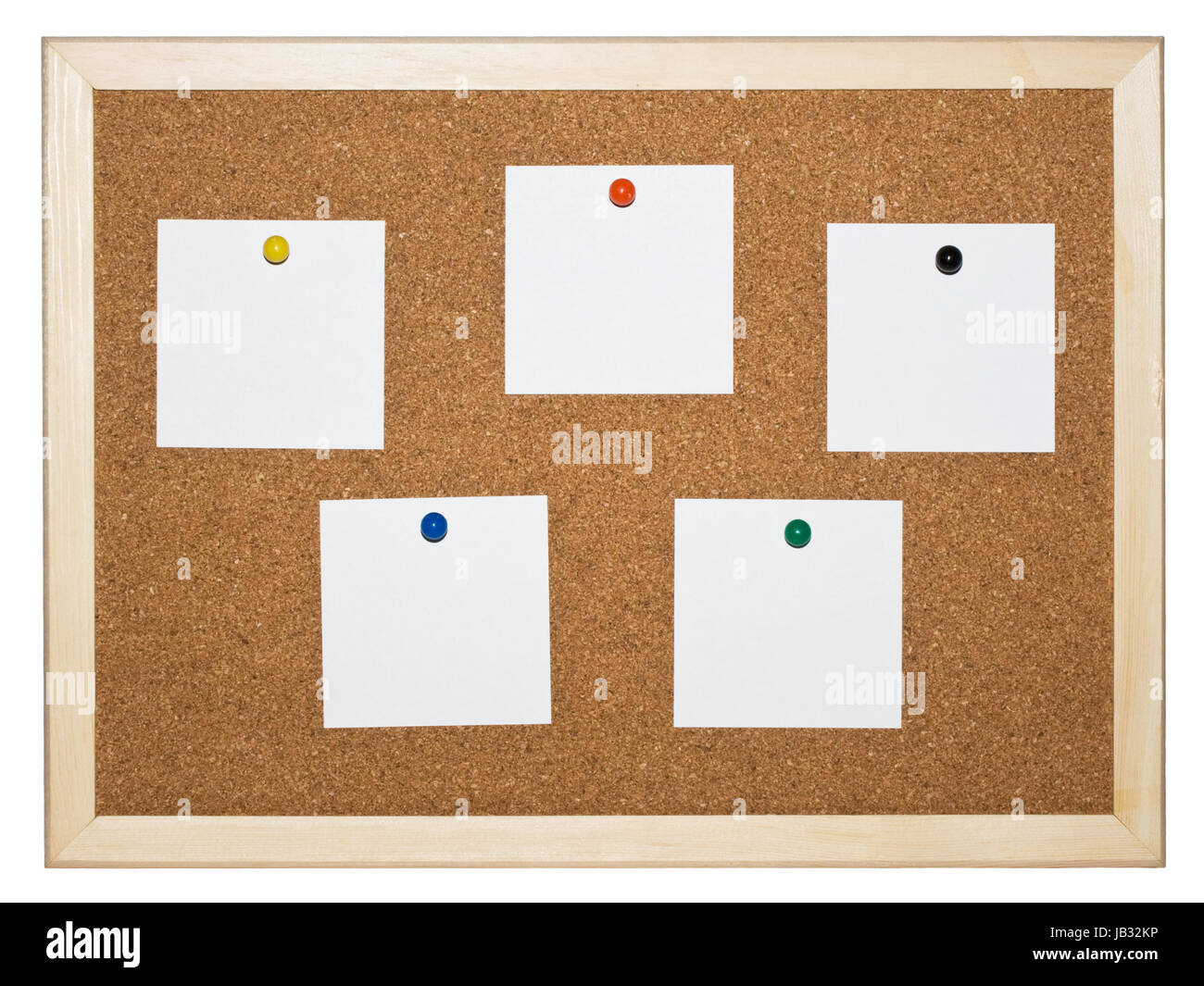 Cork memo board background with notes Stock Photo Alamy