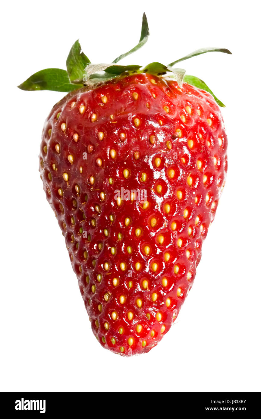 Fresh strawberry isolated on white background Stock Photo - Alamy