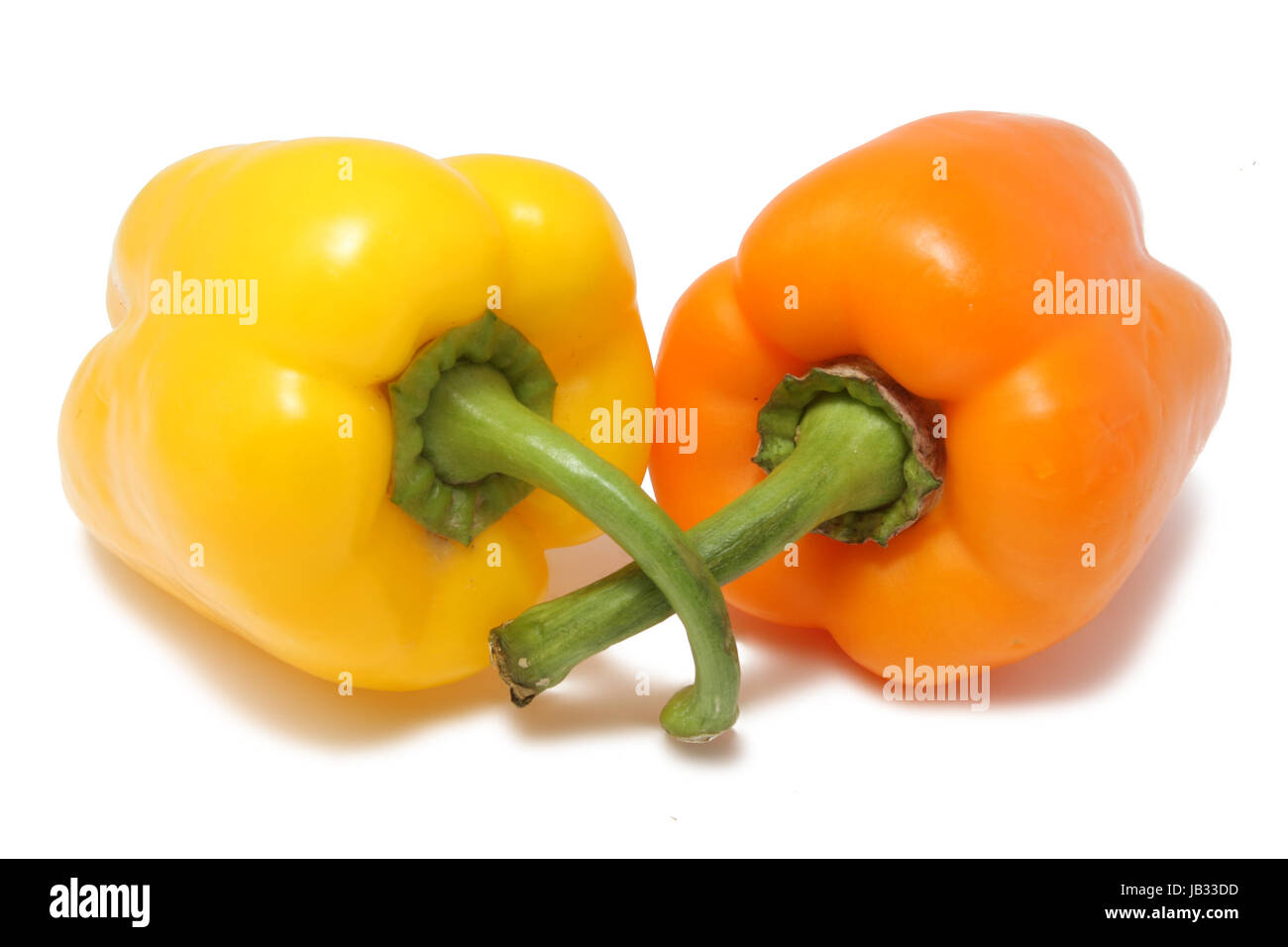Bell peppers isolated on the white background Stock Photo - Alamy