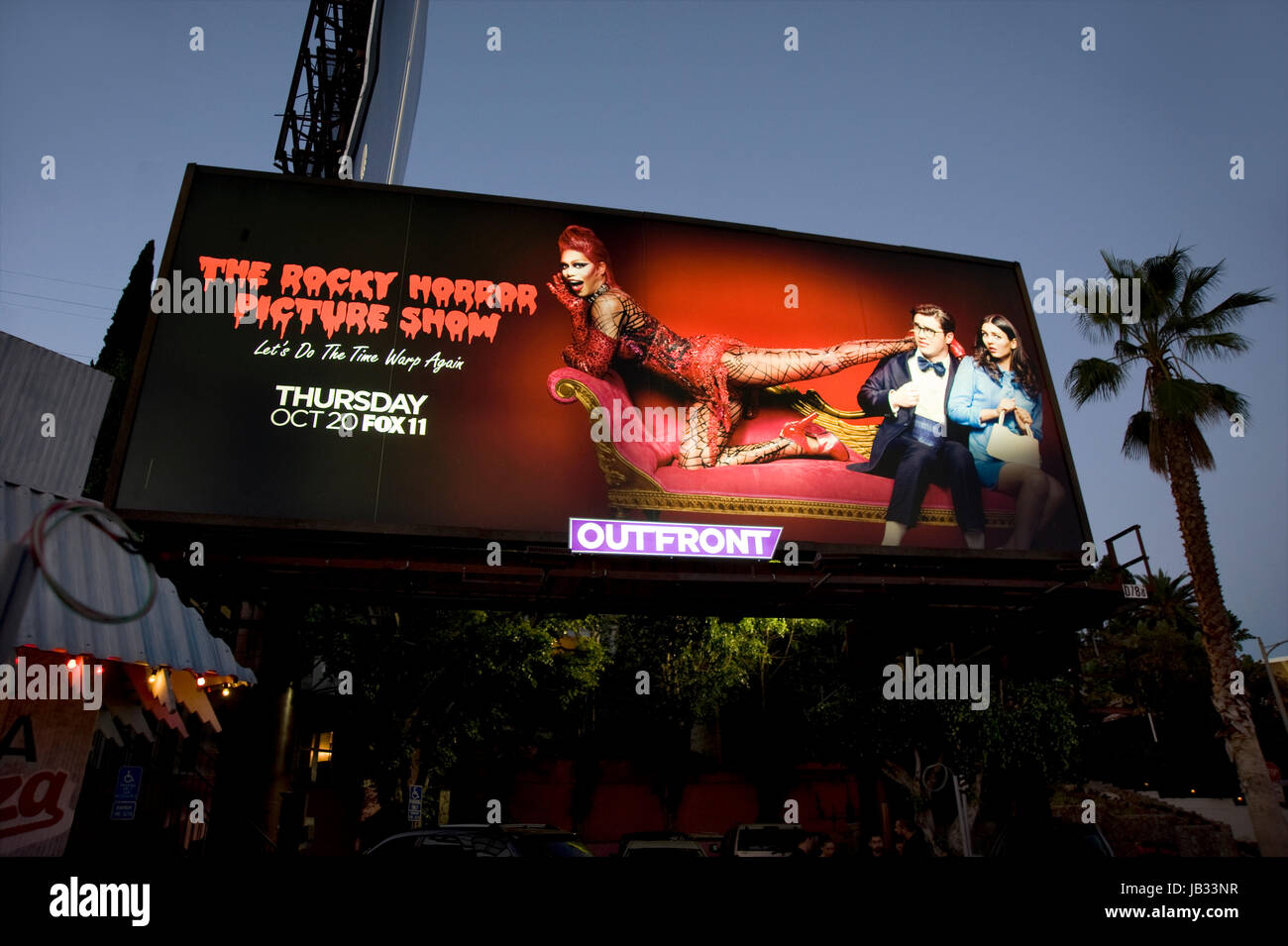 Billboard for The Rocky Horror Picture Show on the Sunset Strip in Los Angeles, California Stock Photo
