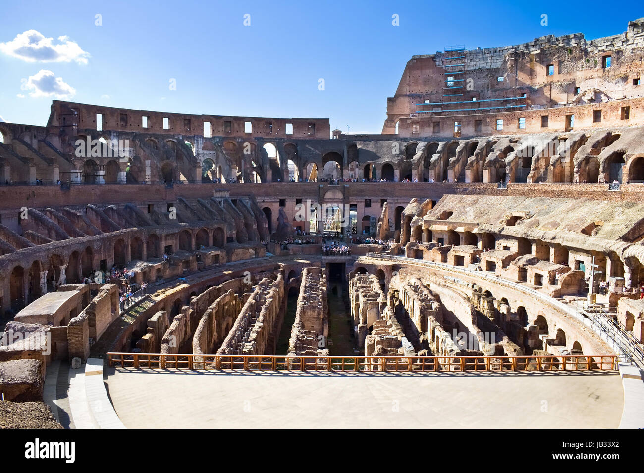 Ancient roman amphitheater Colosseum in Rome, Italy Stock Photo