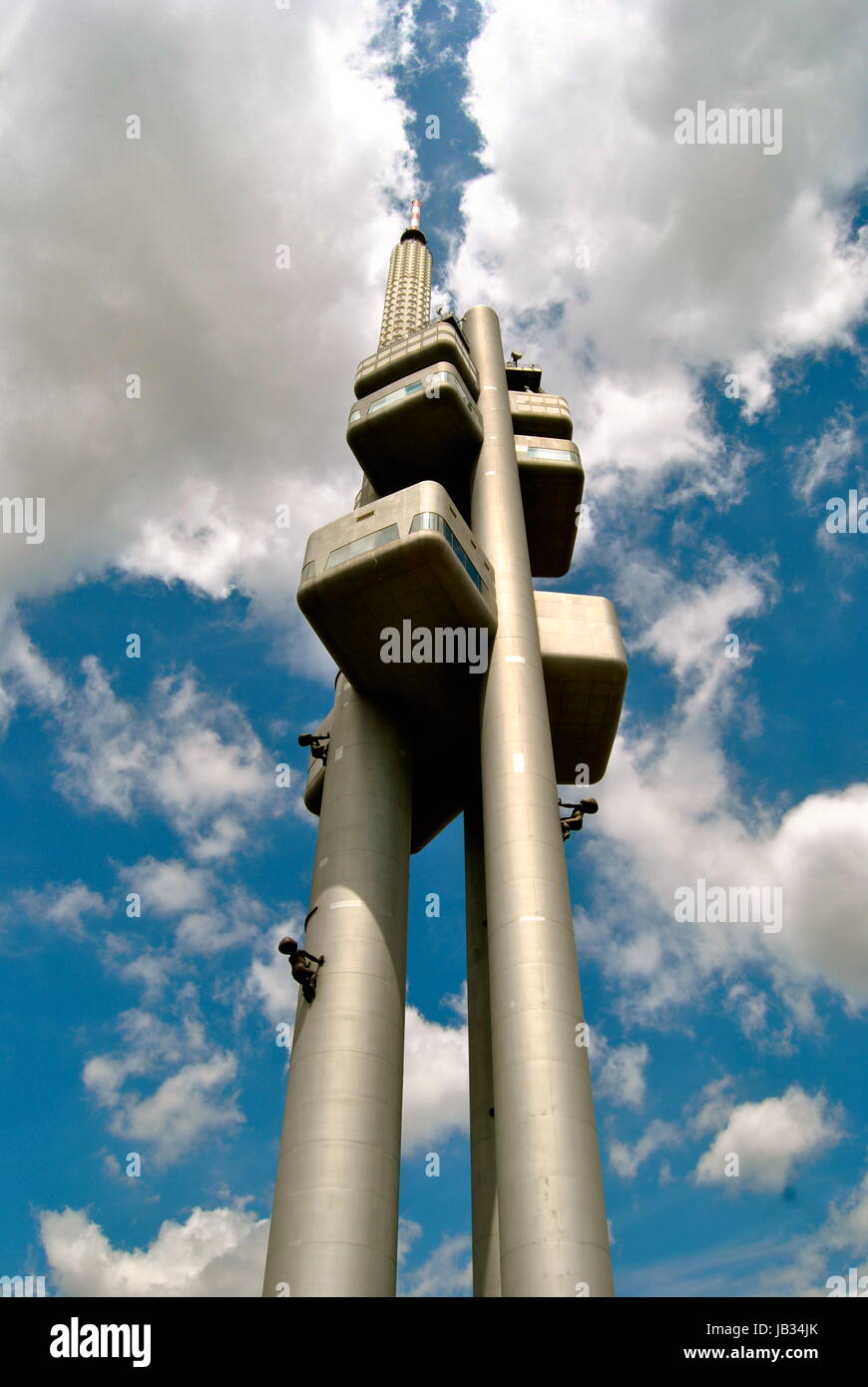 Zizkov television tower, Prague, Czech Republic (Czechia) Stock Photo