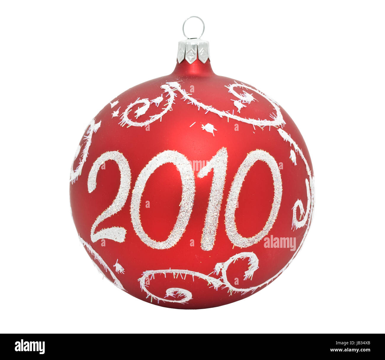 Christmas tree decoration ball isolated on white background Stock Photo ...