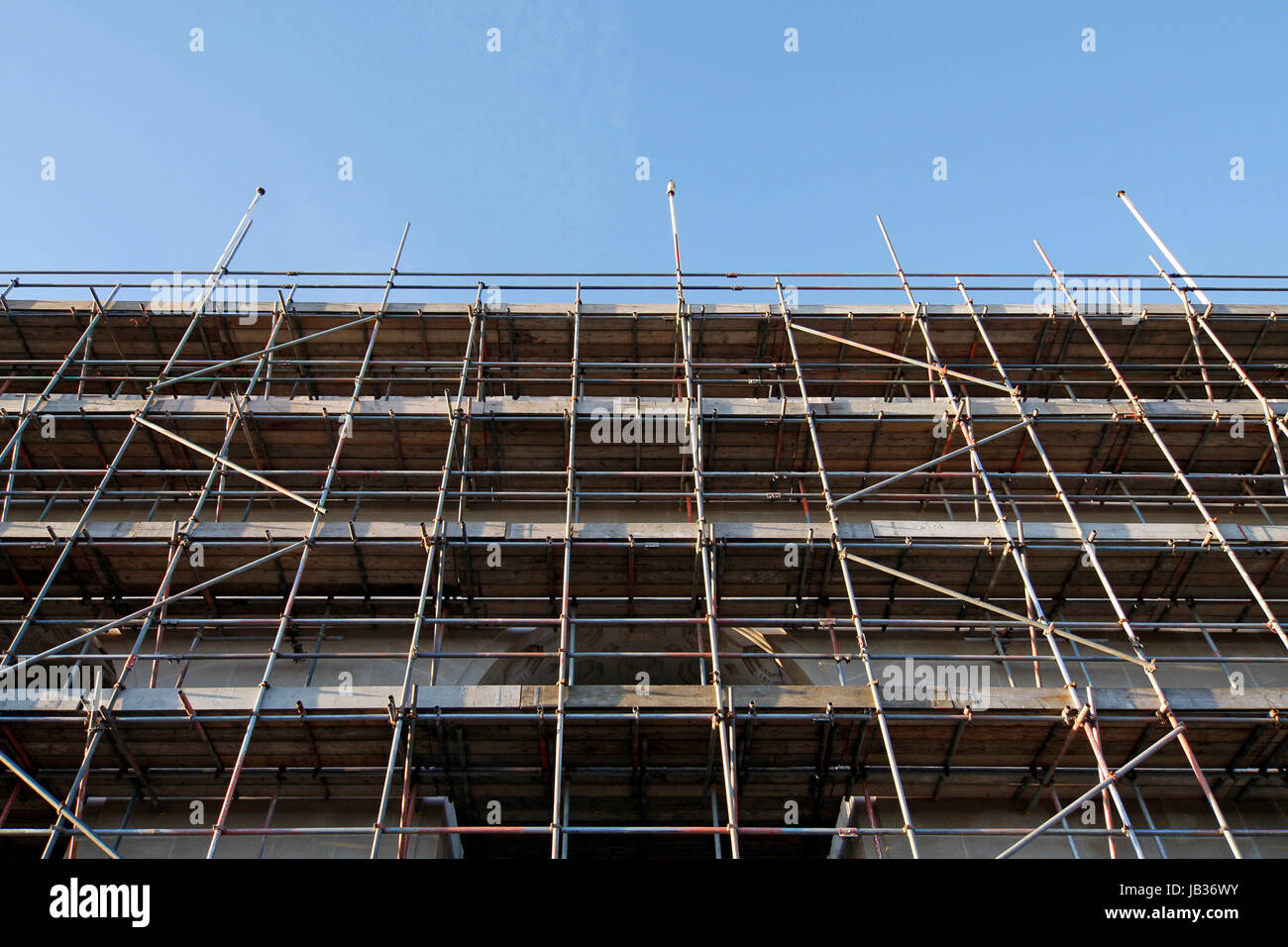 Scaffolding erected outside hi-res stock photography and images - Alamy