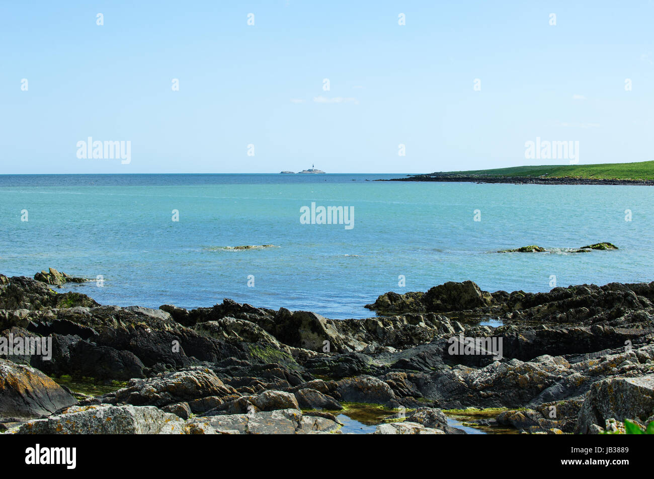 Beautiful seascape in Skerries town, Ireland Stock Photo