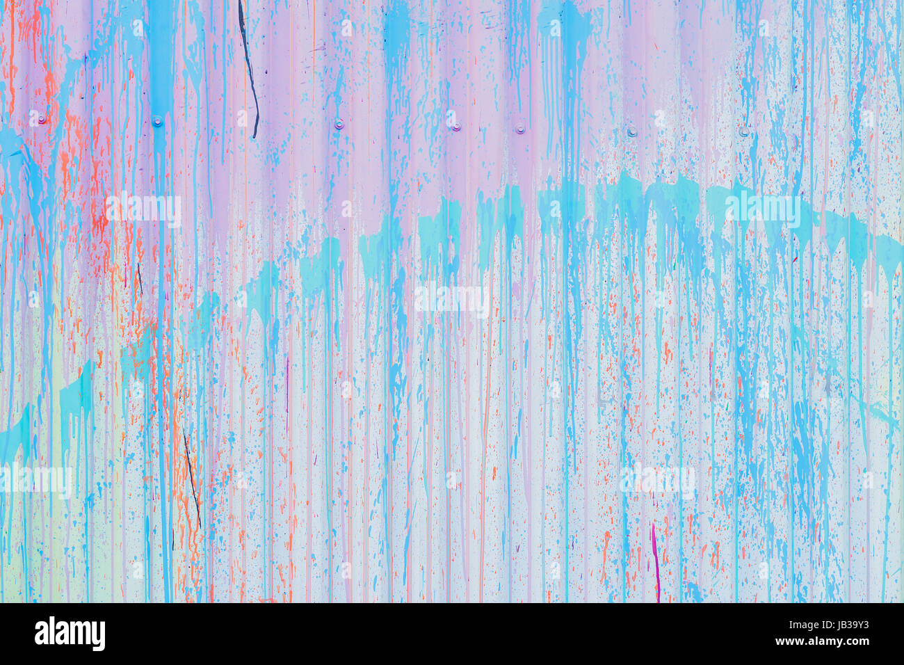 Abstract dirty vintage weathered galvanized corrugated iron metal fence