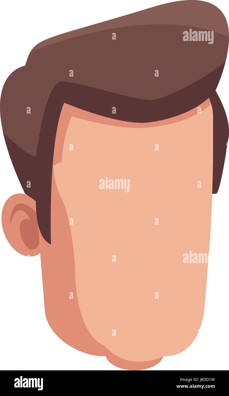 head man male avatar character hair style Stock Vector Image & Art - Alamy