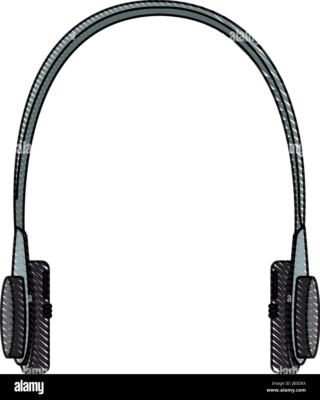 vr headphones sound music device technology Stock Vector Image & Art ...
