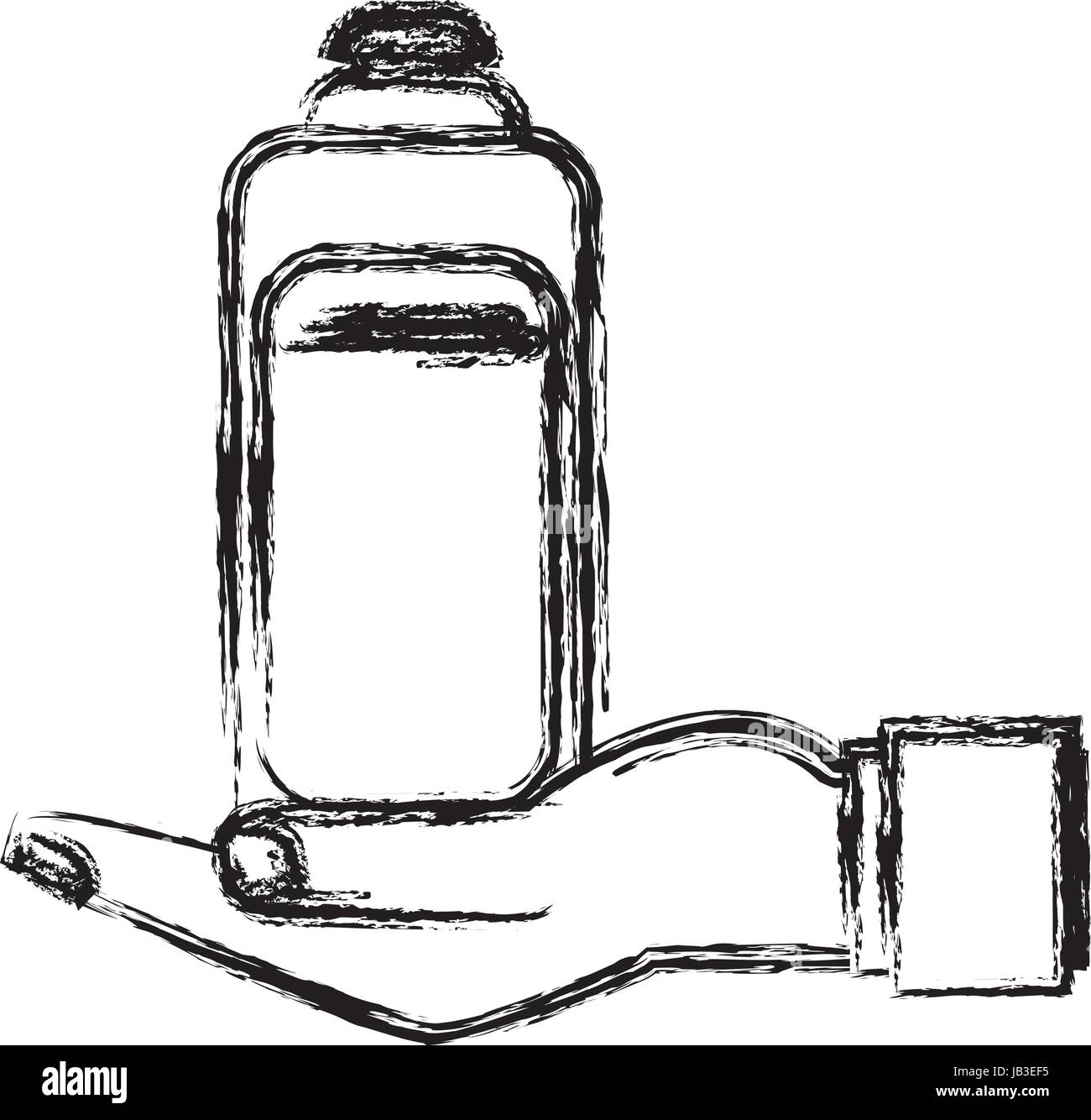 human hand holding bottle shampoo care pet Stock Vector Image & Art Alamy