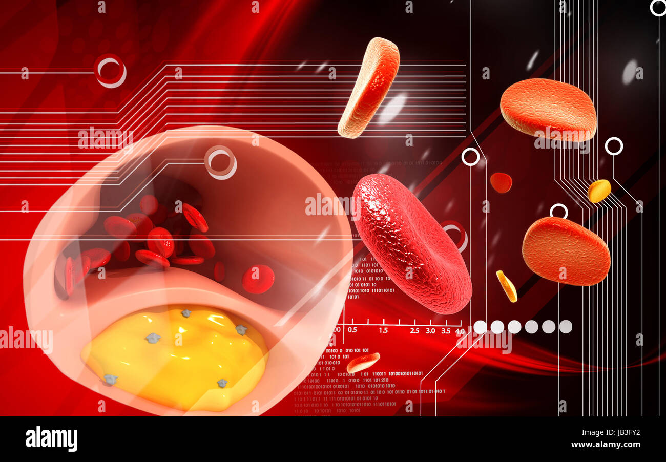 cholesterol abstract Stock Photo