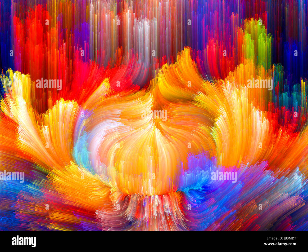 Colors In Bloom series. Artistic background made of fractal color ...
