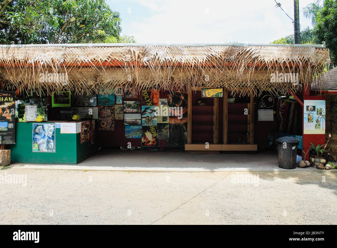 Tropical Farms Macadamia Nut Farm Coconut Hut Stock Photo Alamy