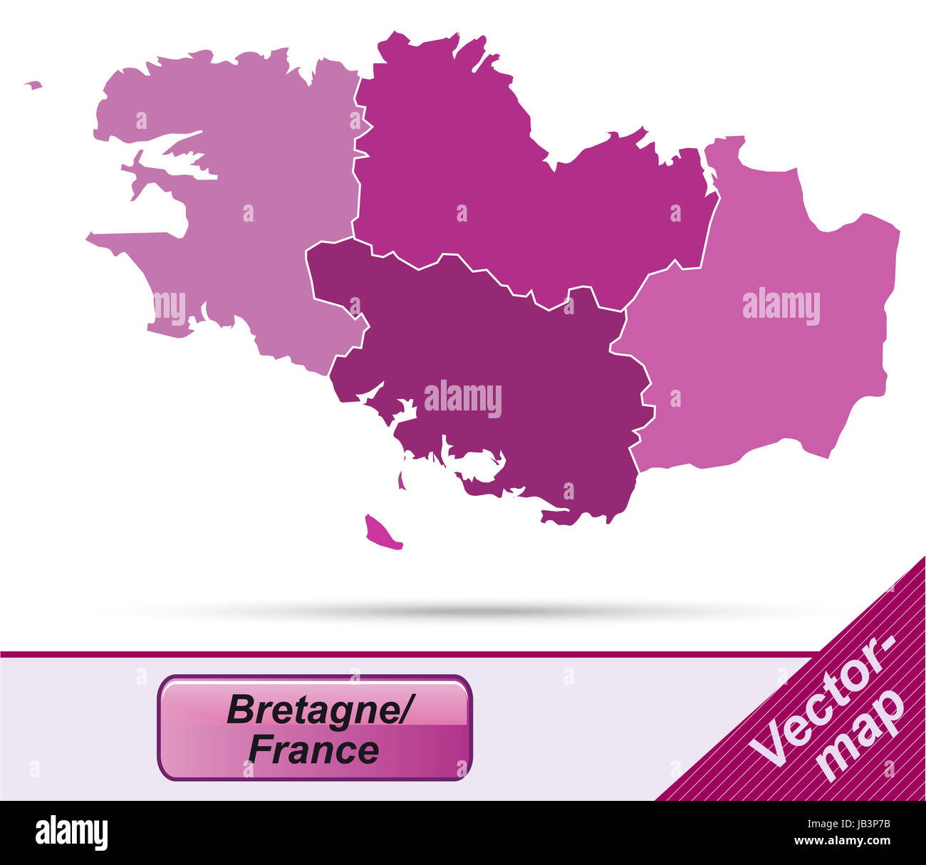 Bretagne karte hi-res stock photography and images - Alamy