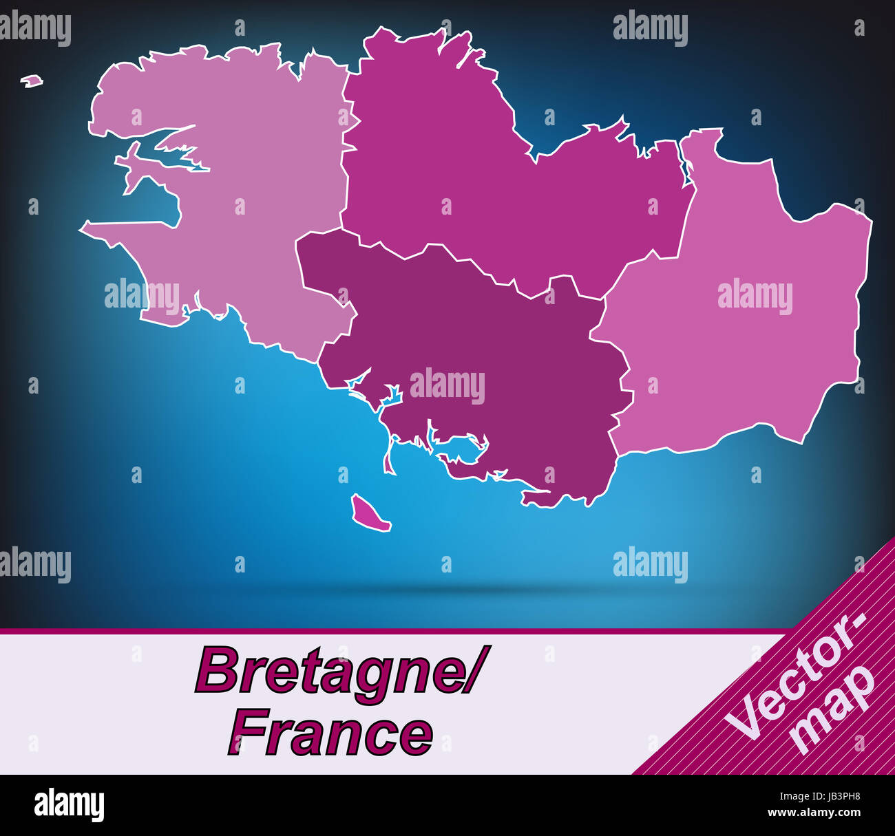 Bretagne karte hi-res stock photography and images - Alamy