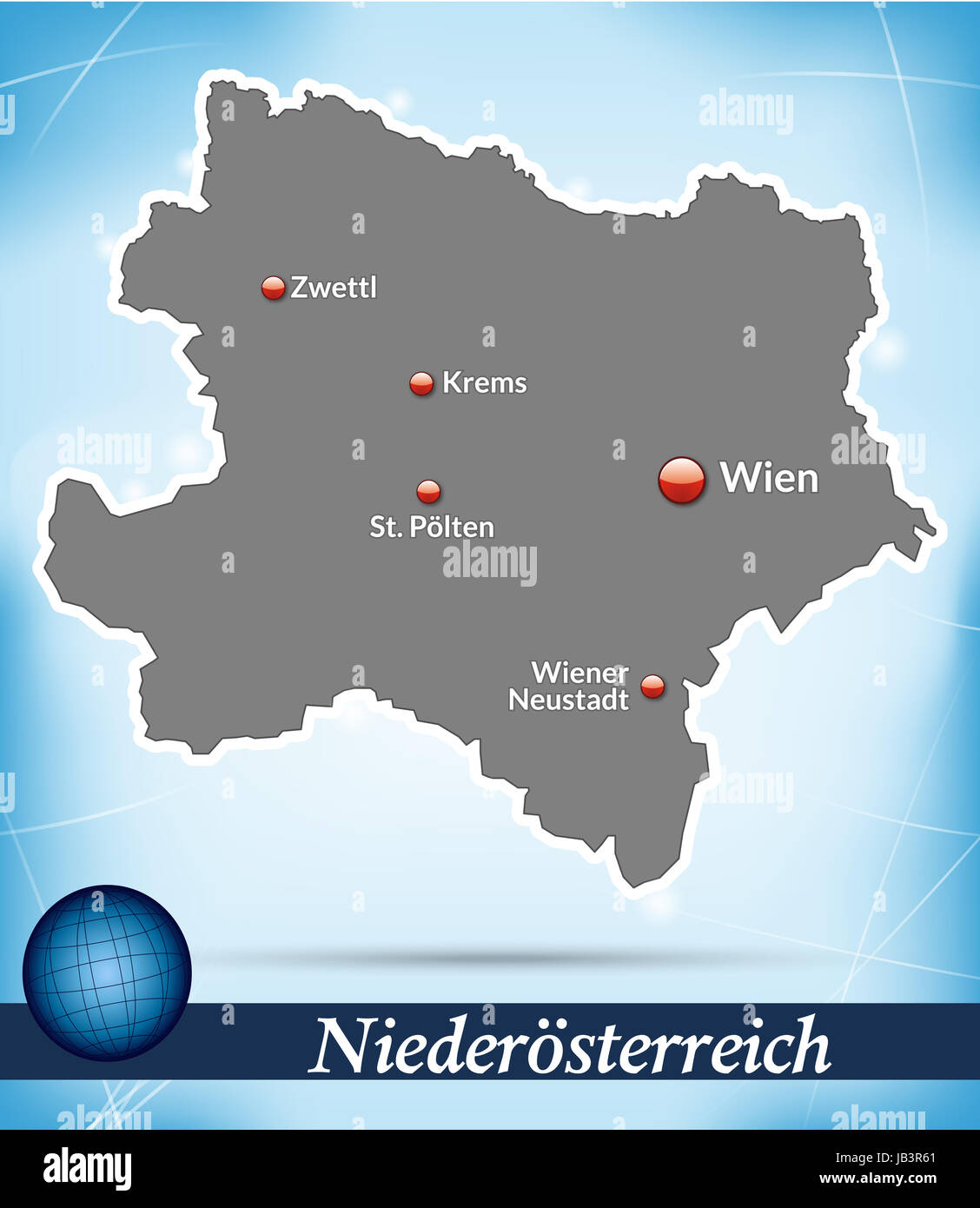 Niederösterreich karte hi-res stock photography and images - Alamy