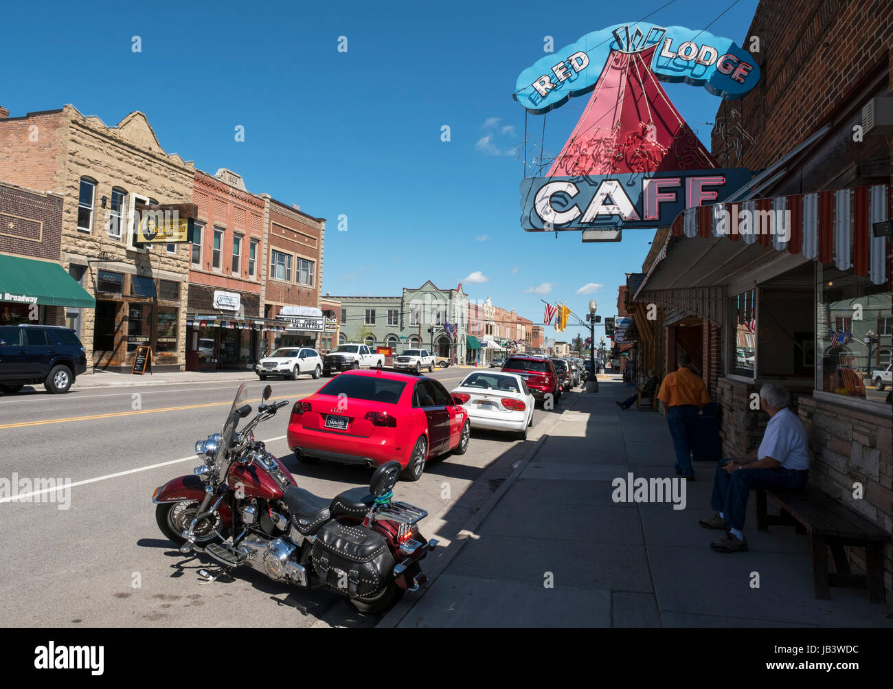 Red Lodge Cafe, Red Lodge, Montana, United States Stock Photo Alamy