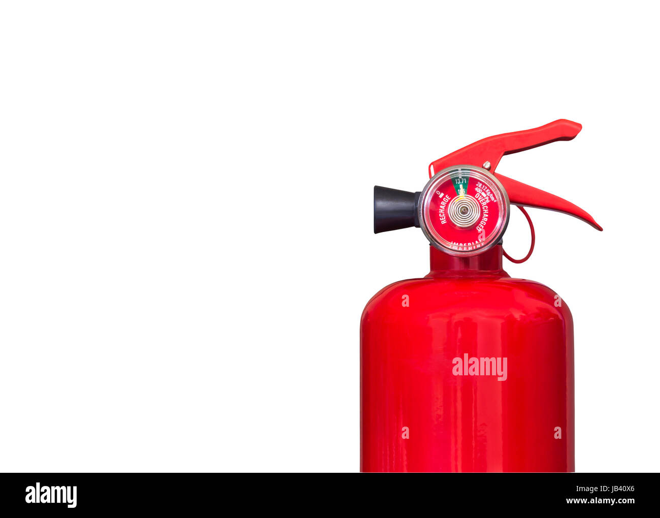 Fire extinguisher isolted on white background with clipping path Stock Photo