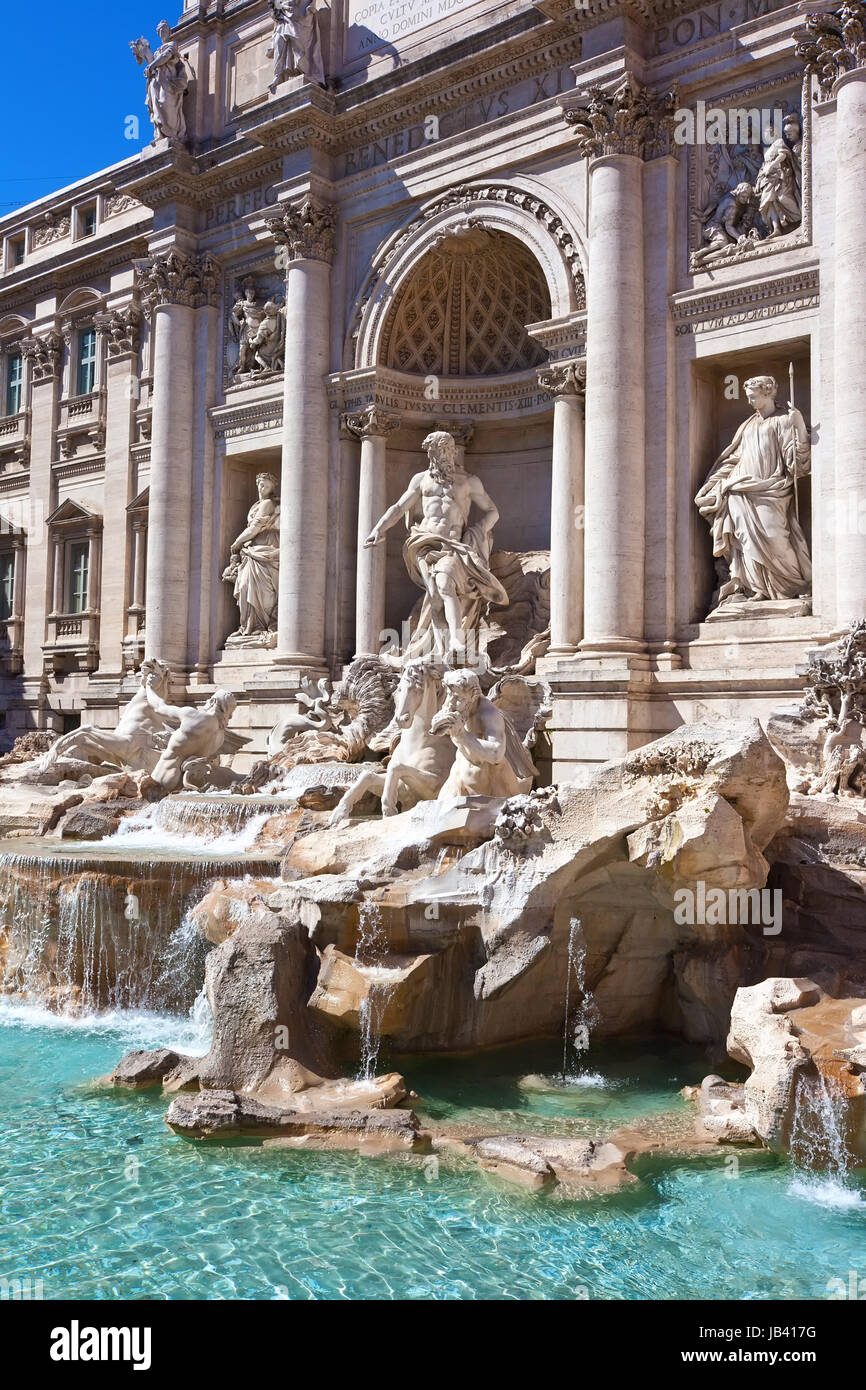 Fountain di Trevi most famous fountain in Rome, Italy Stock Photo Alamy