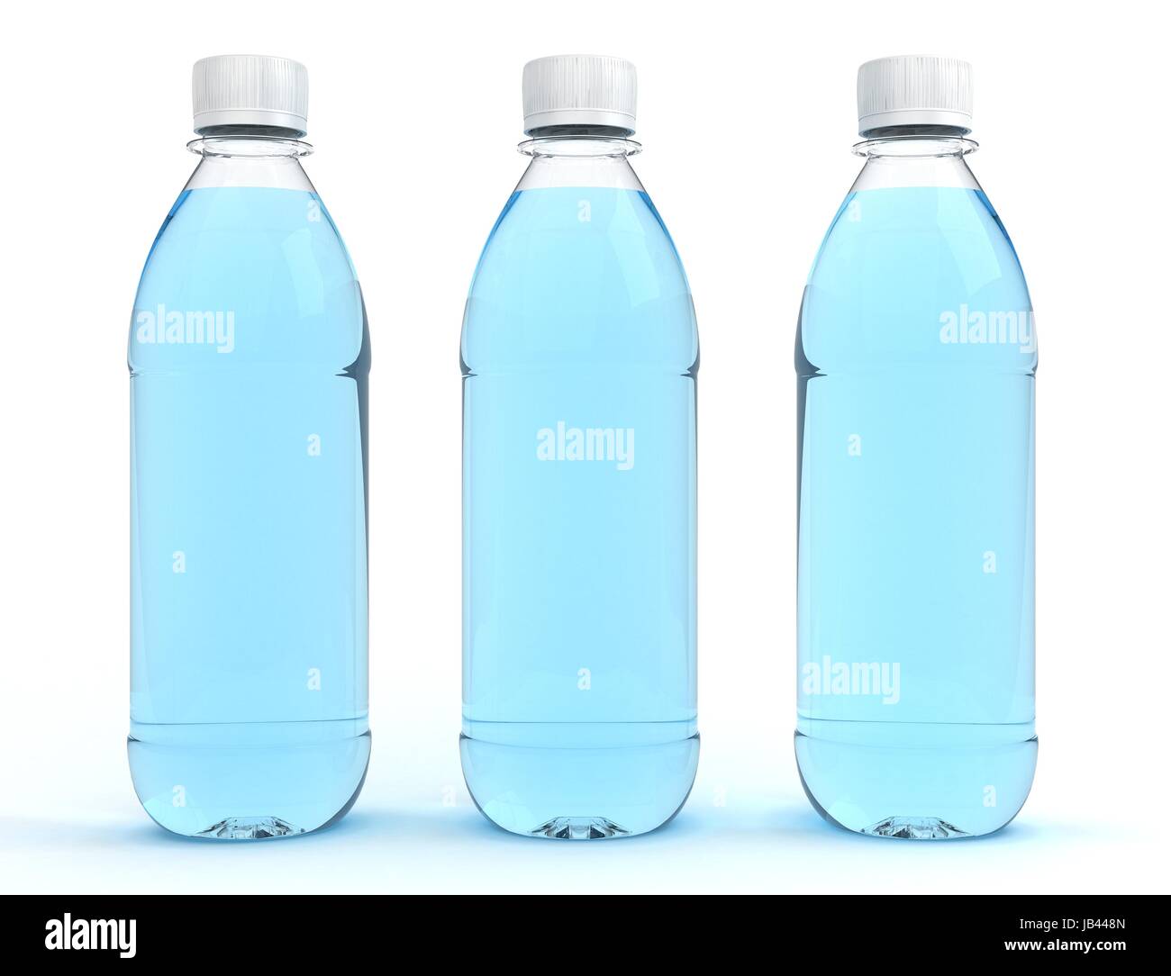 Bottles of water isolated on white background Stock Photo - Alamy