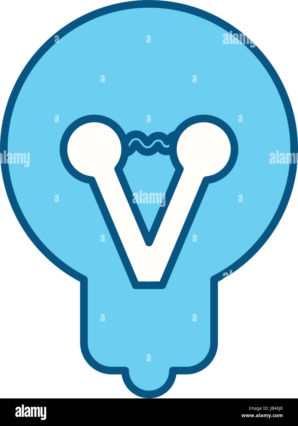 light bulb figure vector illustration graphic design icon Stock Vector ...