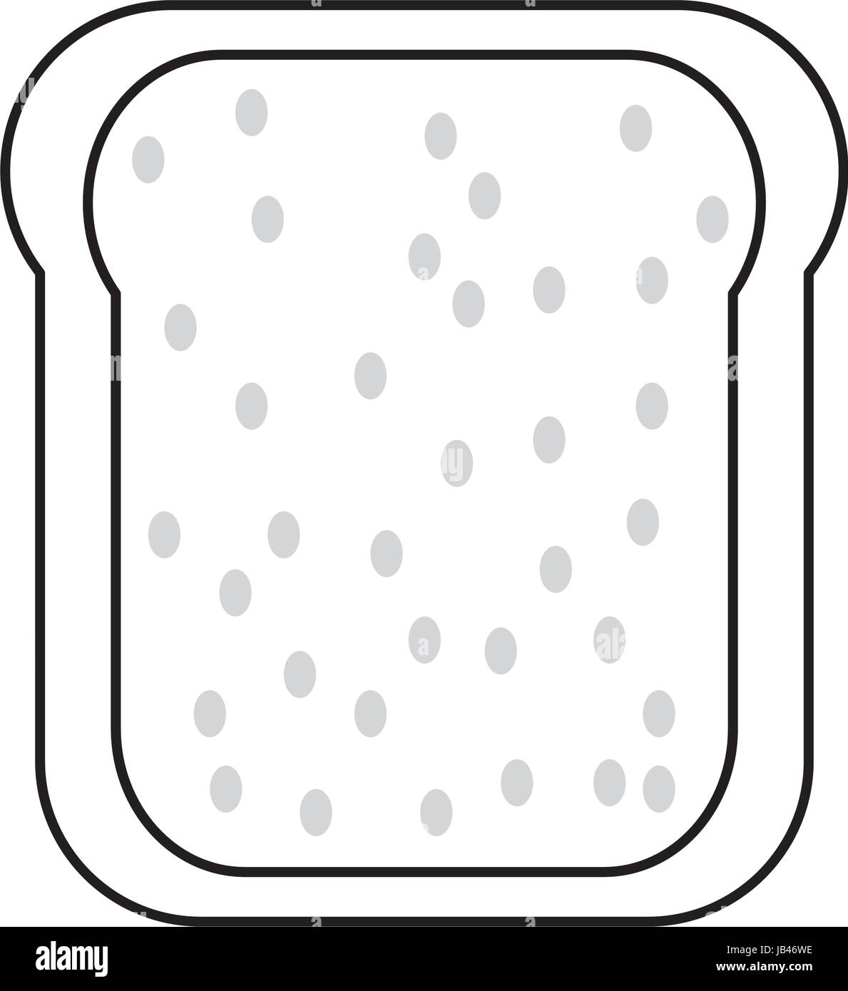 toasted bread loaf vector illustration graphic design icon Stock Vector ...