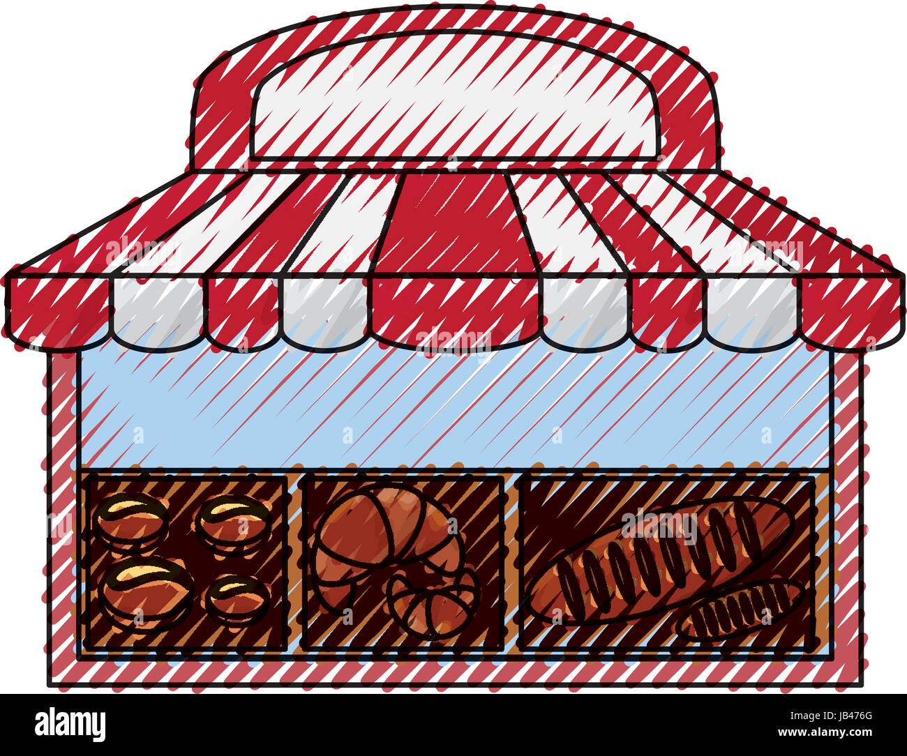 bakery bread shop vector illustration graphic design icon Stock Vector