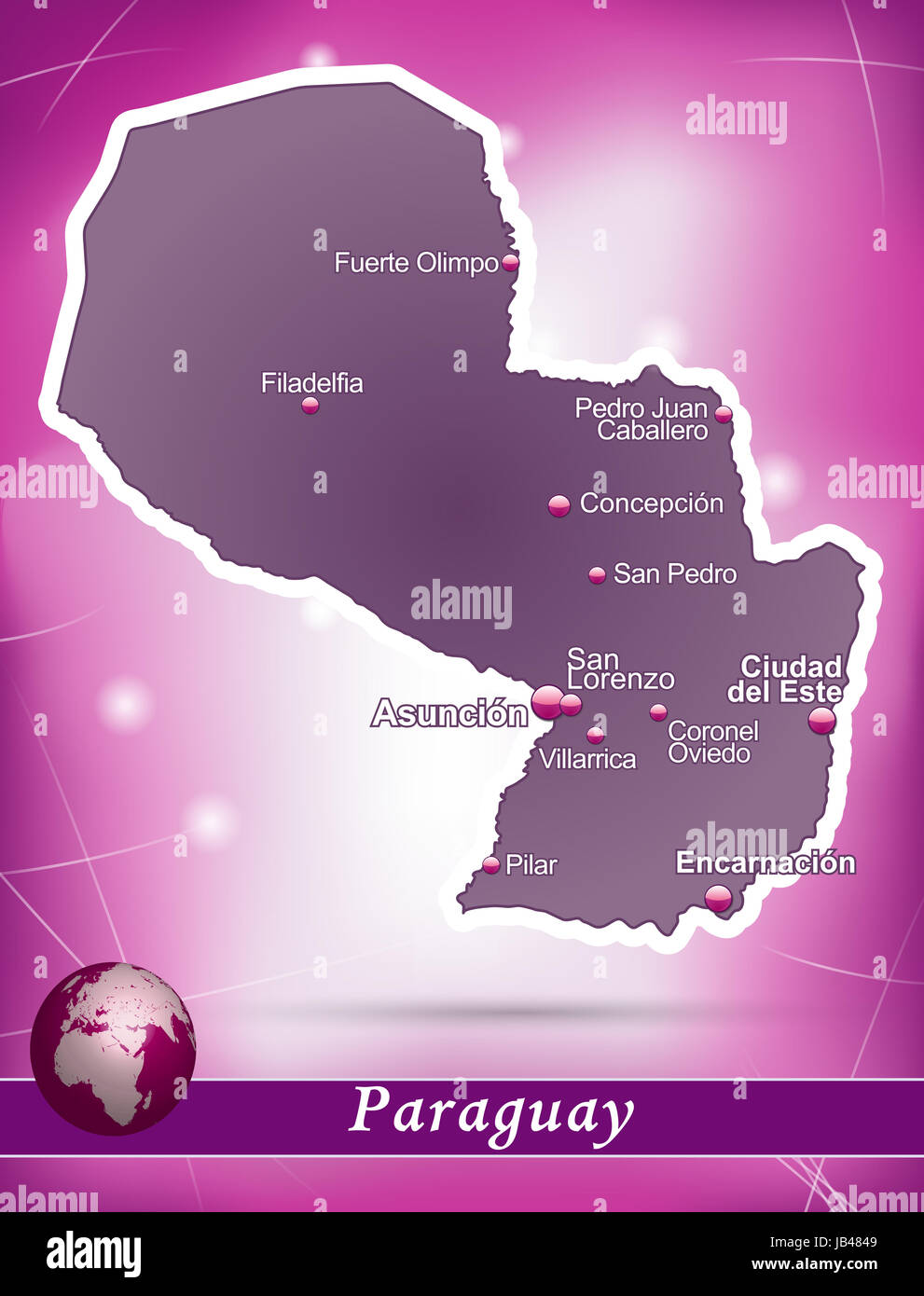 paraguay-in-suedamerika-als-inselkarte-mit-abstraktem-hintergrund-in