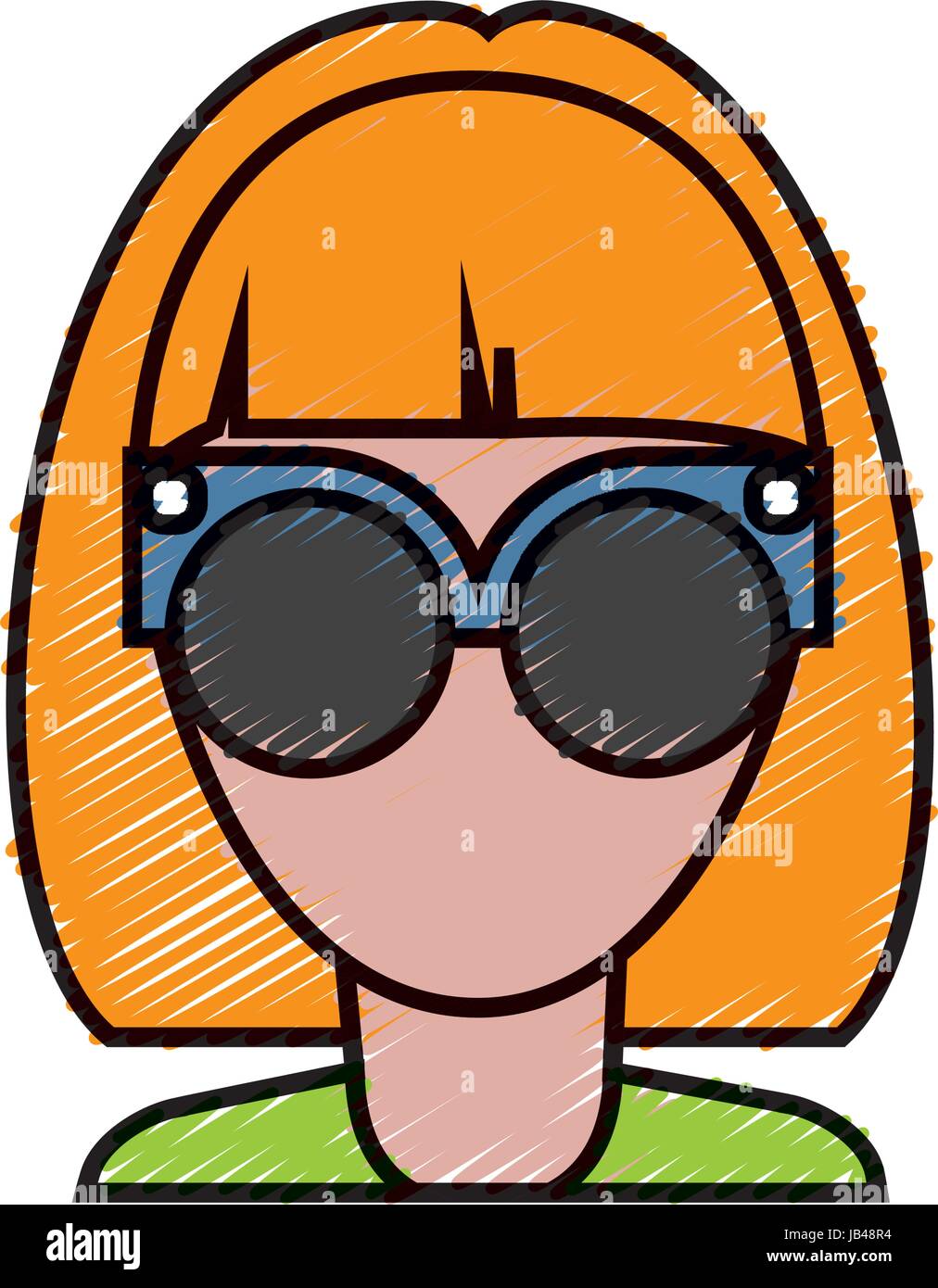 woman wearing glasses icon Stock Vector Image & Art - Alamy