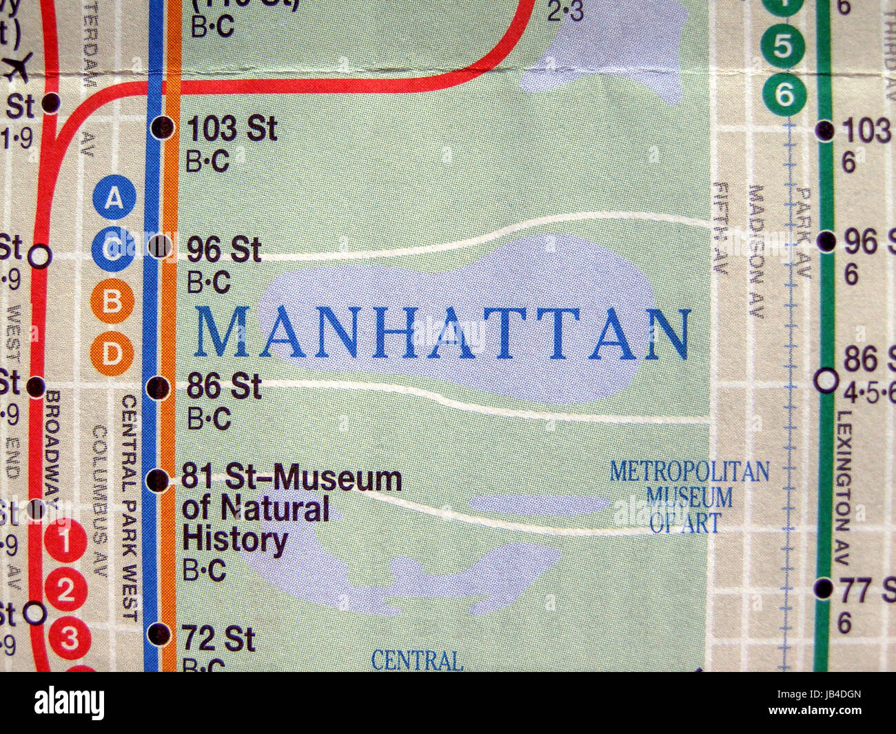 NEW YORK, USA - JUNE 25, 2008: Subway map of the New York