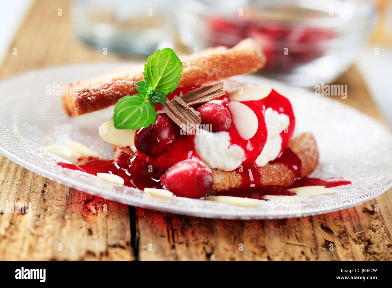 Italian pastry fan shaped crispy puff hires stock photography and