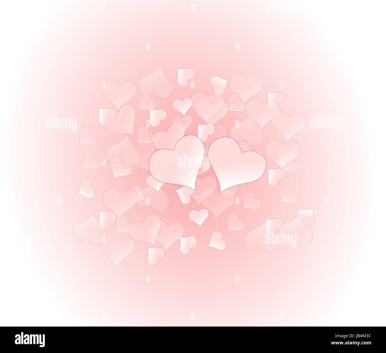 Illustration of hearts on a pink background for a Valentine's Day Stock ...