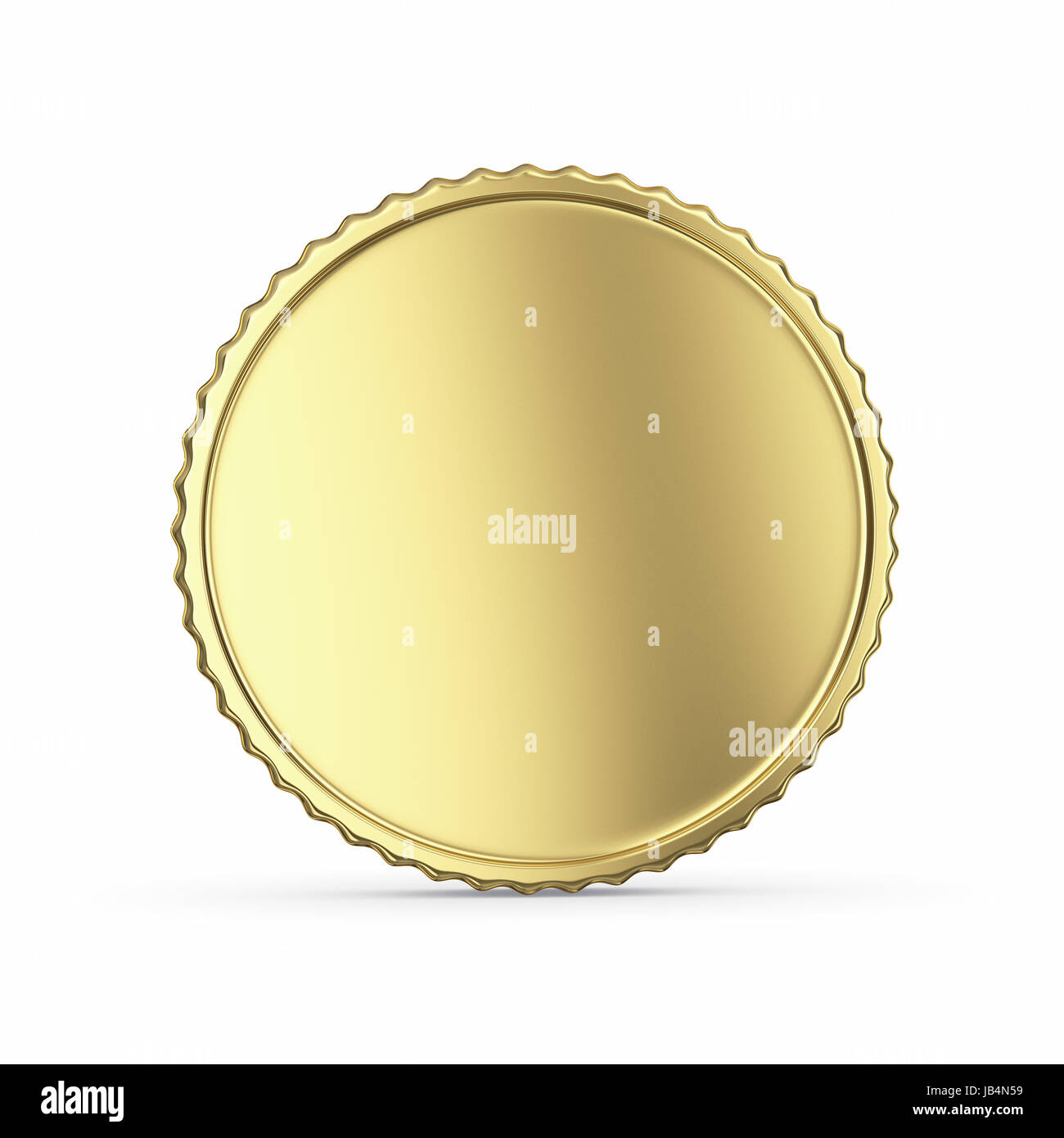 Blank golden medal 3D render - isolated with clipping path Stock Photo ...