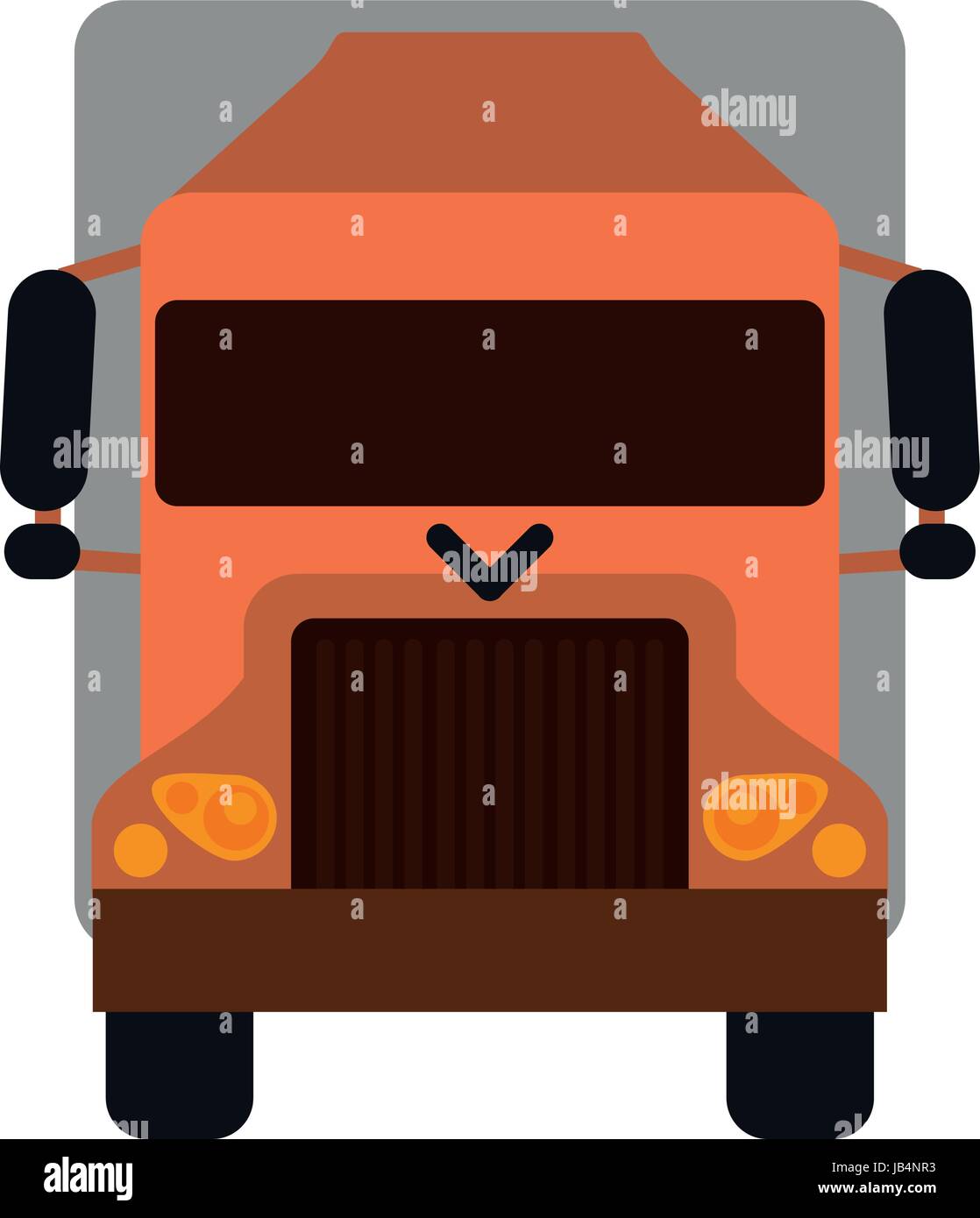 truck flat illustration Stock Vector Image & Art - Alamy