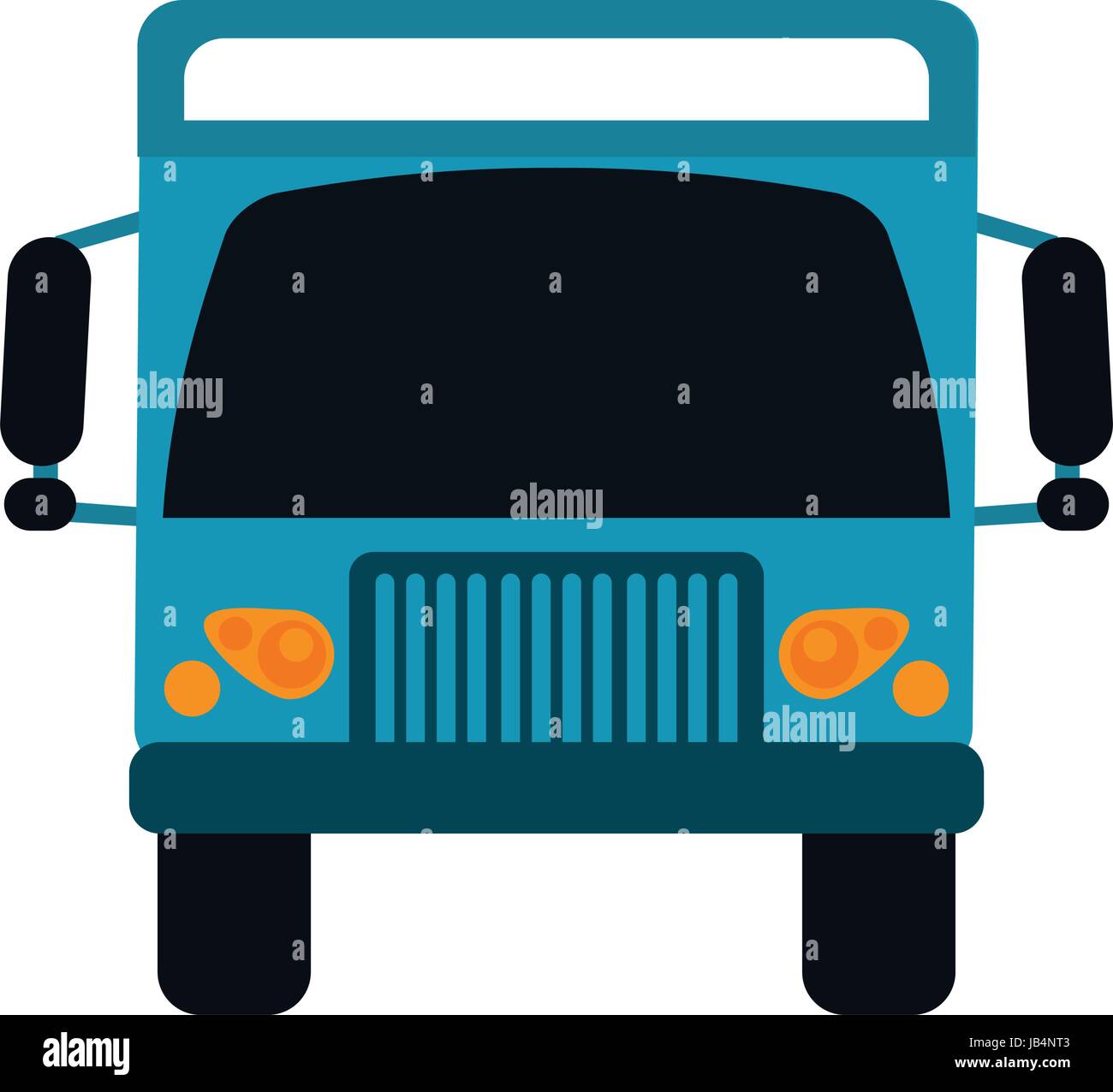 truck flat illustration Stock Vector Image & Art - Alamy
