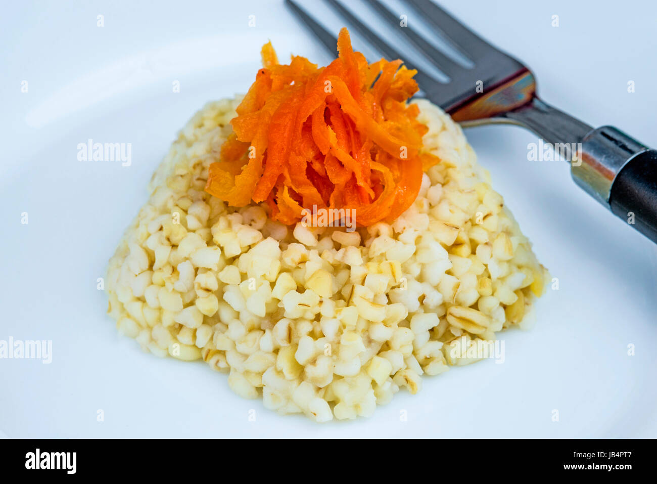 Bulgur mit Karotten Stock Photo