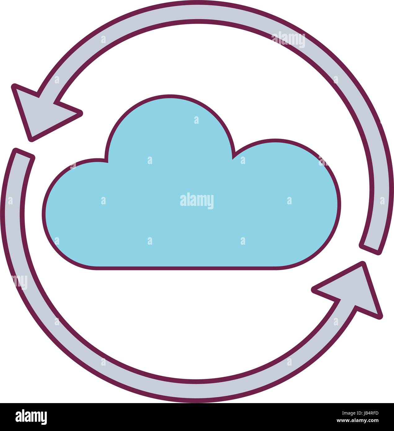 nice cloud weather with arrows around Stock Vector Image & Art - Alamy