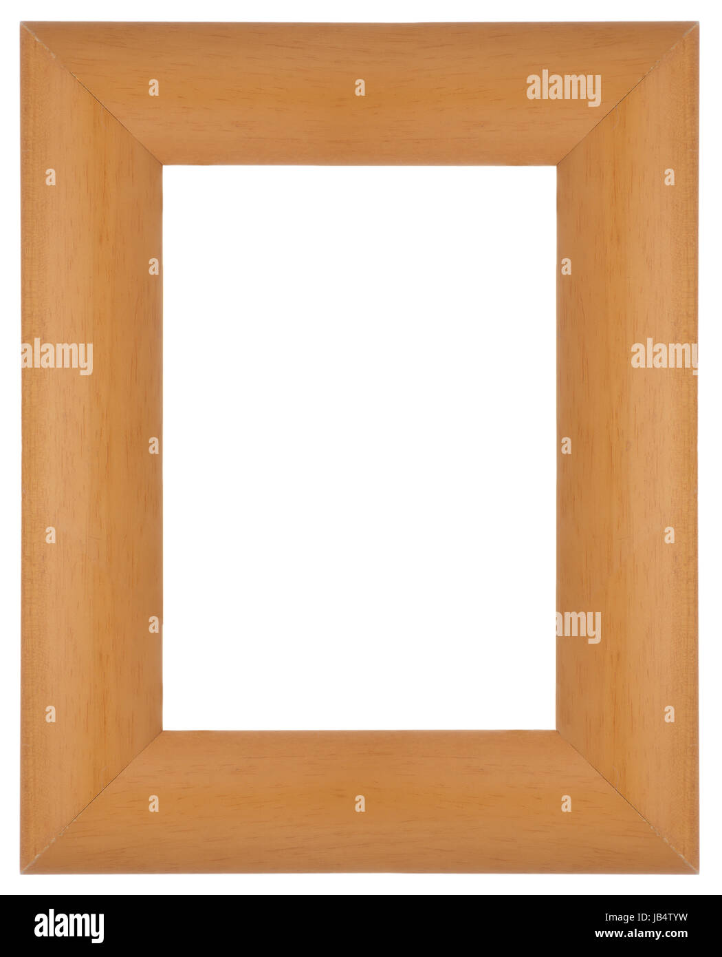 Wooden frame for paintings or photographs. Stock Photo