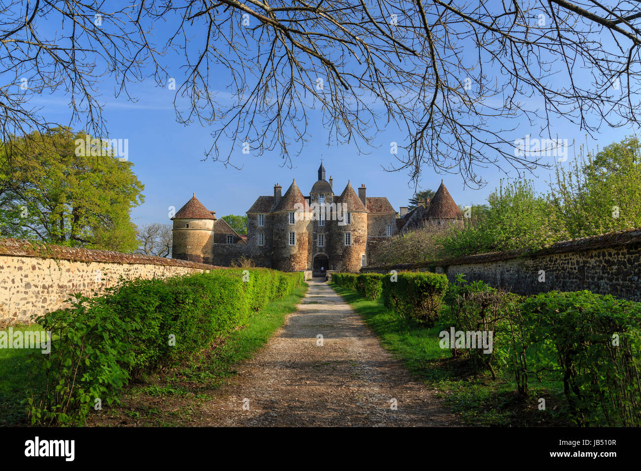 France, la Puisaye, Yonne (89), Treigny, château de Ratilly // France, the Puisaye, Yonne, Treigny, Ratilly castle Stock Photo