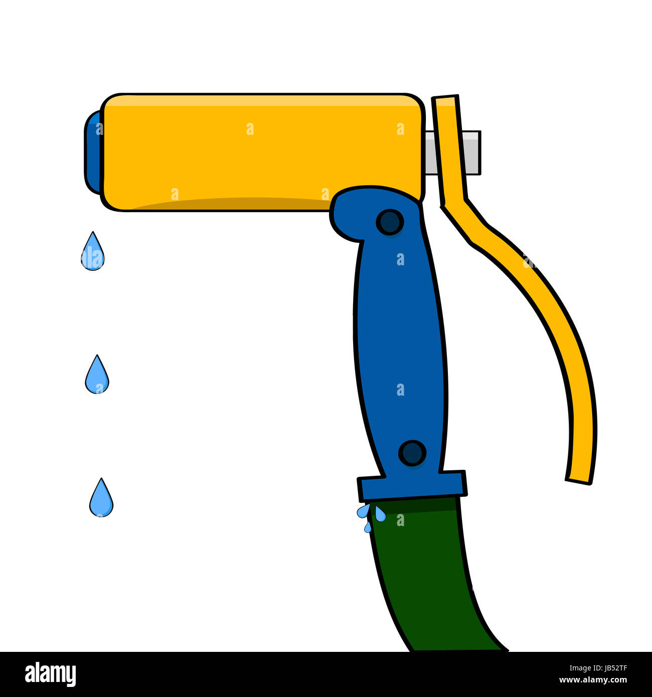 Cartoon Garden Water Hose Cut Out Stock Images & Pictures Alamy